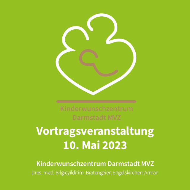 Einladungsflyer Vortragsveranstaltung Kinderwunschzentrum Darmstadt